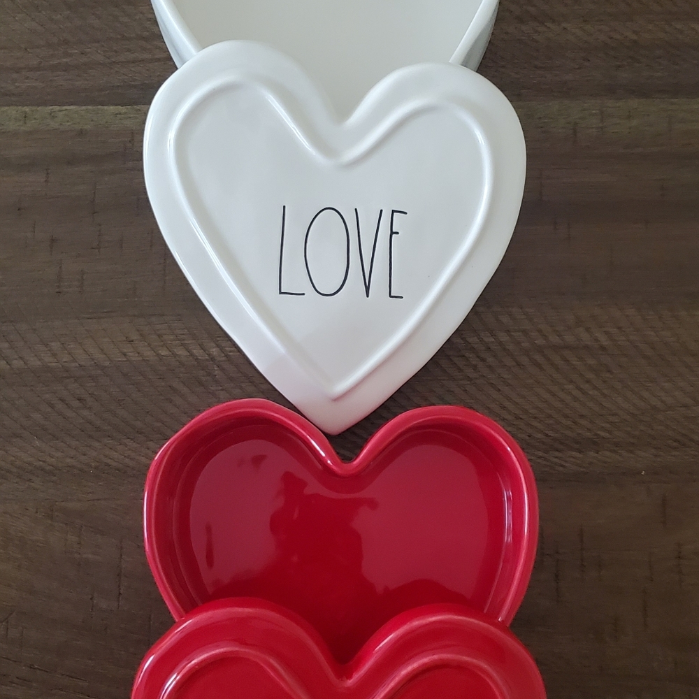Two Brand new Rea Dunn Love Heart Boxes